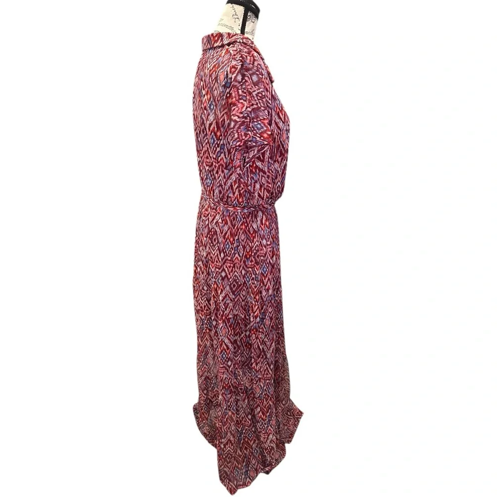 Stella & Julie Mesh Knit Ikat Maxi Dress NWOT - Picture 5 of 8